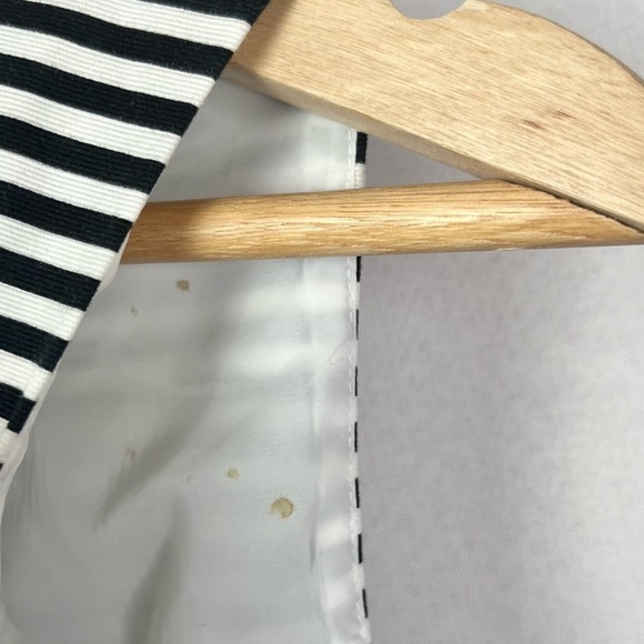 Kate Spade Saturday Black & White Stripe Let Loose Fit & Flare Dress 4 - Picture 6 of 7